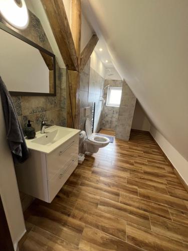 Kúpeľňa v ubytovaní Apartmány De Luxe