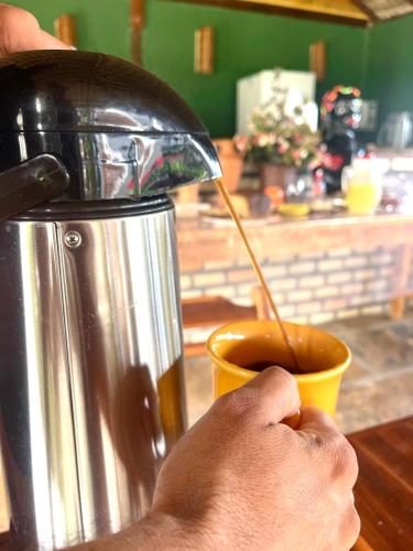 Kaffe- og tefaciliteter på Pousada Girassol