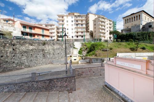 a view of the city from the wall at BSisters in Torre del Greco