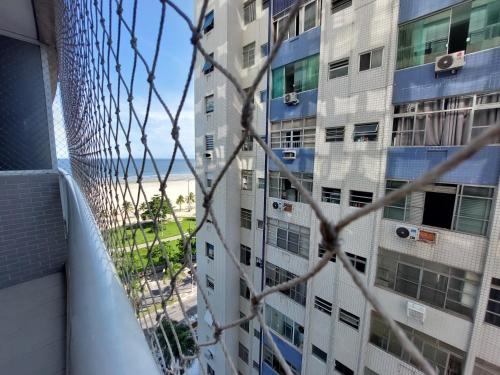 a view from the balcony of a building at Book Santos Unlimited 817 Elegancia Vista Mar in Santos