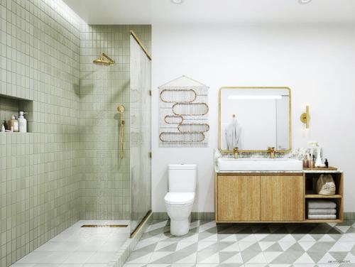 Phòng tắm tại Natiivo by IONICA Residences