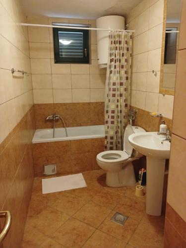 Koupelna v ubytování Apartman Olja
