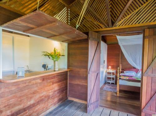 Koupelna v ubytování Ecolodges Karet