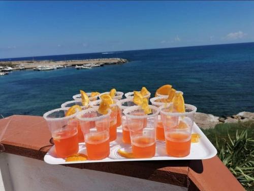 Nápoje v ubytování LA TERRAZZA SUL MARE monolocale con terrazza vicino aereoporto&mare SICILIAN VINTAGE STYLE BEACH HOUSE