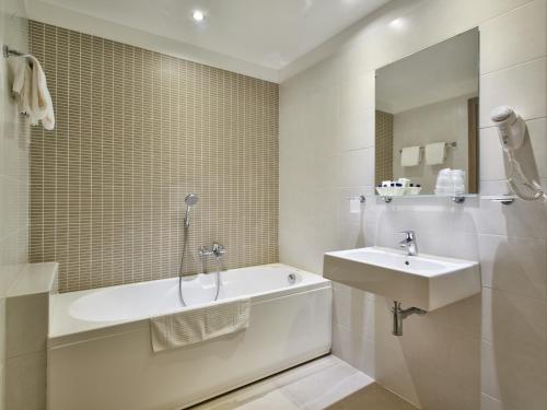 Koupelna v ubytování Hotel Centrale