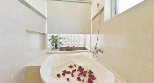 Koupelna v ubytování Sao Vang Hotel
