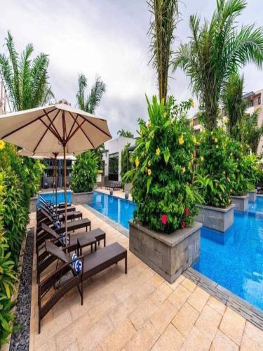 Swimmingpoolen hos eller tæt på Chuỗi Villa lotus 5 Ngủ Gần biển