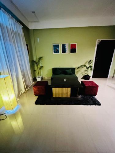 Χώρος καθιστικού στο Casa felice 1bhk lux suites