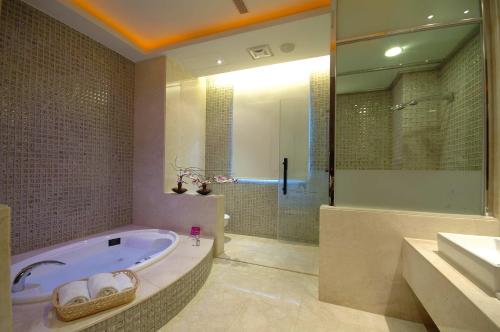 Koupelna v ubytování Dubai Motel