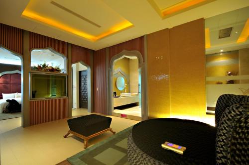 Posezení v ubytování Dubai Motel