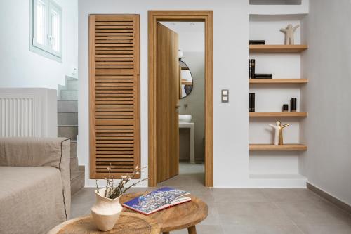 Posezení v ubytování P square Luxury villas Naxos