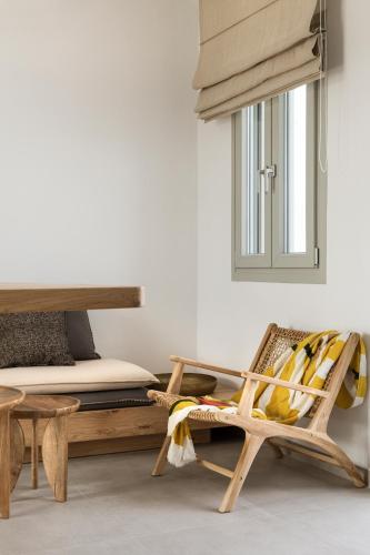 Posezení v ubytování P square Luxury villas Naxos