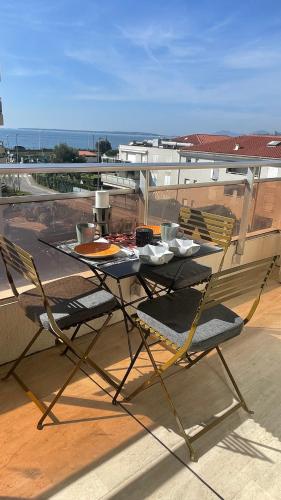 Μπαλκόνι ή βεράντα στο Studio Vue Mer - terrasse - parking - plage