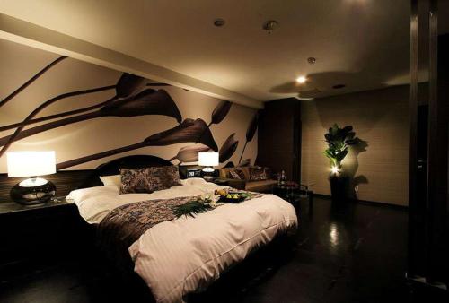 Cama o camas de una habitación en HOTEL Vert -ヴェール-