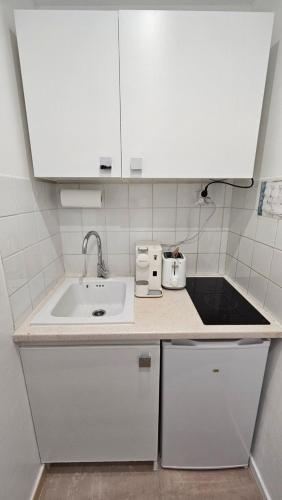Dapur atau dapur kecil di PROCHE CONGRES PLAGES CLIM