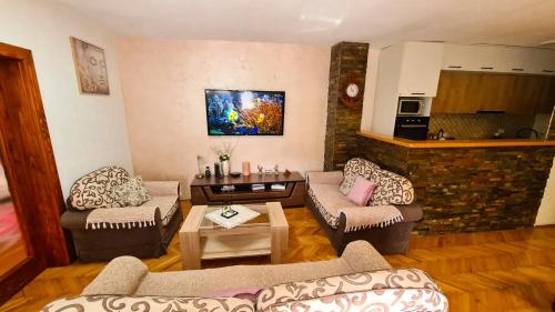 Majoituspaikan Boka apartment keittiö tai keittotila