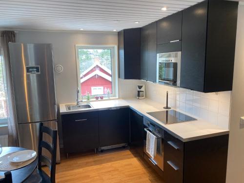 A kitchen or kitchenette at Stockholm Archipelago House with shared pool