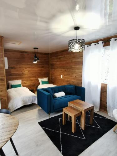 Letto o letti in una camera di Bungalow Tillandsia