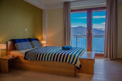 Katil atau katil-katil dalam bilik di Villa Norvegia