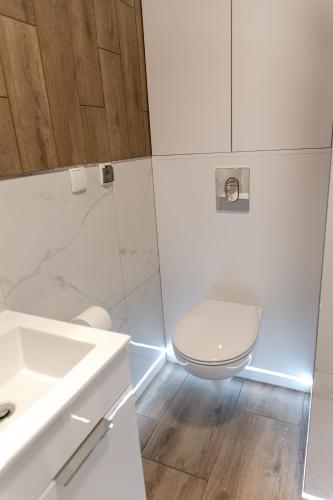 Ένα μπάνιο στο Apartament 1 Rozmarynowa 2 Residence Opole