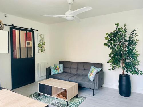 Studio 25m2, 4 pers cosy, design, avec parking privé