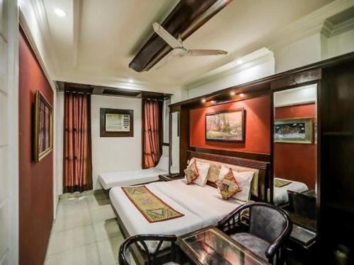 Posezení v ubytování HOTEL GEESON INTERNATIONAL-New Delhi Railway Station-Paharganj