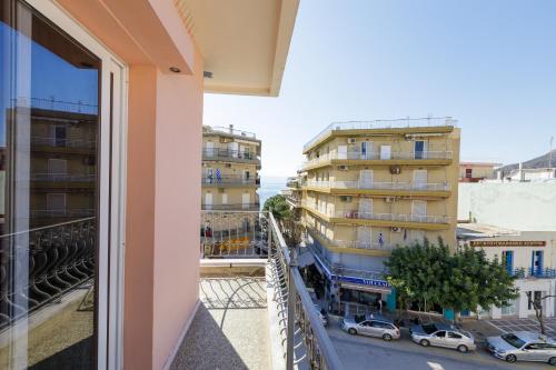 a view from the balcony of a building at CiTYZen Hotel in Loutraki