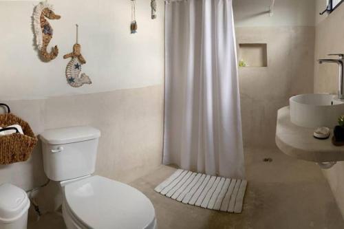 Koupelna v ubytování Departamento Albu progreso