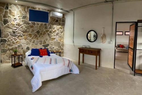 Postel nebo postele na pokoji v ubytování Departamento Albu progreso