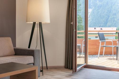 Balkón nebo terasa v ubytování Hotel Bergwelt