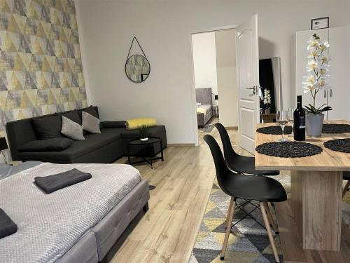 Bereg Szíve Apartmanにあるシーティングエリア