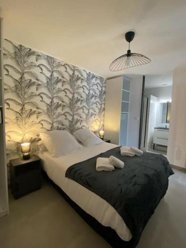 Rez de jardin vue mer