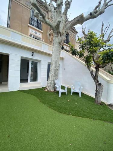 Rez de jardin vue mer