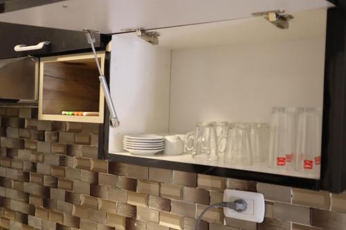 Kuchyň nebo kuchyňský kout v ubytování aboun rooftop 2bedroom kh&sh