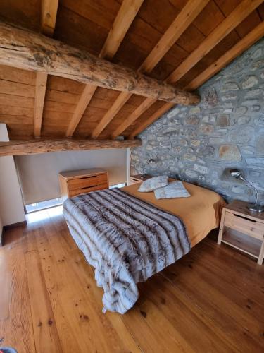 Postel nebo postele na pokoji v ubytování Orri de Planès