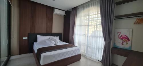 Vincaza villa客房内的一张或多张床位