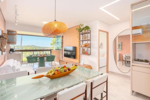 Dapur atau dapur kecil di Eco Resort Praia dos Carneiros
