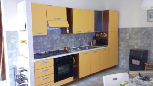 Kuchyň nebo kuchyňský kout v ubytování Resort Siranita