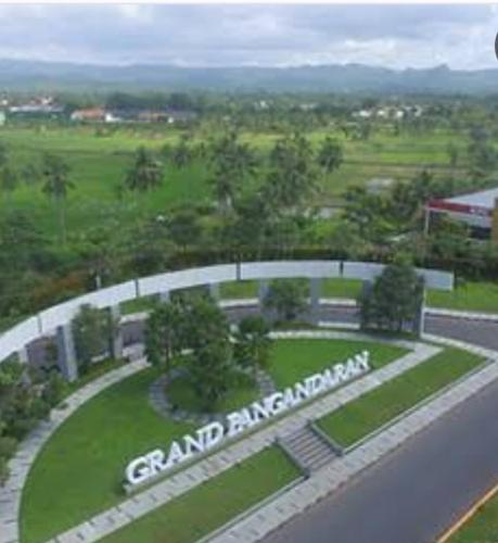 a rendering of the grand entrance to a park at Sea zone in Pangandaran