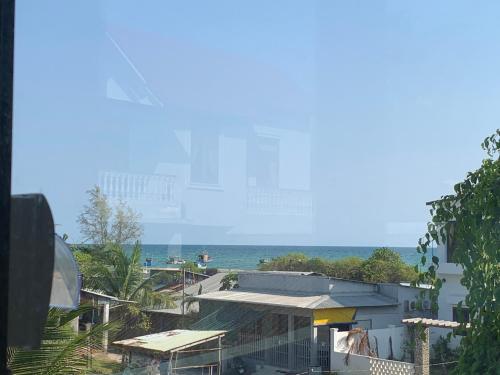 a view of the ocean from a building at Eco Lagoon in Phu Quoc