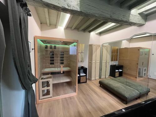 Postel nebo postele na pokoji v ubytování Nido di Borgo35