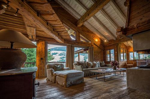 Postel nebo postele na pokoji v ubytování Zannier Le Chalet