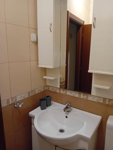 Koupelna v ubytování Luna Apartman