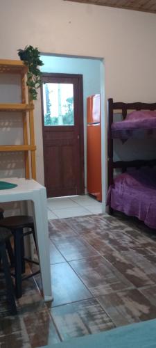 Dviaukštė lova arba lovos apgyvendinimo įstaigoje Os Passarinhos B.I.