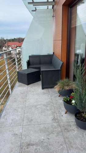 Balkoni atau teres di Apartament Blue Sky