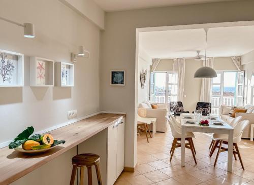 Χώρος καθιστικού στο Papaya Apartments Boa Vista