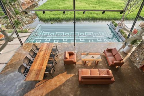 Ruang duduk di BEAUCHAMP VILLA