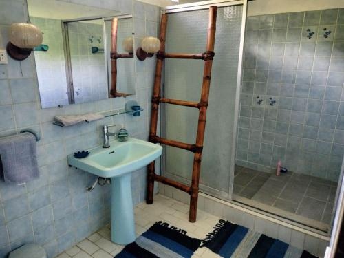 Koupelna v ubytování HITIRERE LODGE
