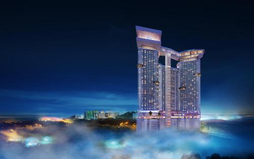 a rendering of a tall building at night at Wyndham Ion Majestic Genting Highlands in Genting Highlands