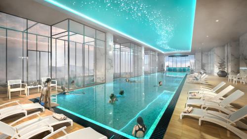 a rendering of a swimming pool in a building at Wyndham Ion Majestic Genting Highlands in Genting Highlands